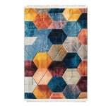 Modern Geometric Multi-colour Printed Rug - CPR2205