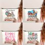 Teacher Appreciation Makeup Bag - Perfect Gift For Retirement Birthday Graduation & Teacher's Day - Durable Polyester Non-Waterproof Scent-Free Cosmetic Pouch