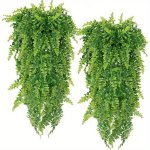 Lifelike Artificial Persian Fern Vine - 88.9CM Hanging Faux Greenery For Home & Wedding Decor Perfect For Living Room Balcony An