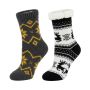 2 Pairs Men Thermal Fuzzy Fleece Slipper Winter Socks Warm&thick