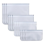 Twelve Pack Reusable Leakproof Freezer Safe Food Storage Bags