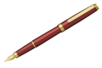 Platinum Biso Fountain Pen – Flame Red
