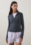 Cotton On Active Core Zip Through Long Sleeve - Element Blue