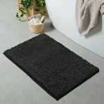 Luxurux Ultra-soft Chenille Bath Mat - Plush Microfiber Bathroom Rug Super Absorbent & Quick-dry Cozy Shaggy Design Machine Wash