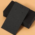 50PCS 5X9CM 1.97X3.54INCH Earring Display Card Earring Card Holder Blank Kraft Paper Tags Ear Studs Long Drop Card For Jewelry P