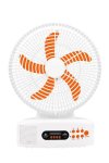 Hoco Smart 12 Inch Rechargeable Portable Table Fan With Built-in Speaker LED Light Fm Radio Powerbank