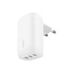 Belkin - Boostcharge - 67 Watt Wall Charger Triple Usb-c Ports Pd Wall Charger