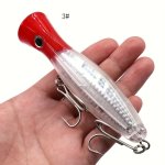 1PC Multi-species 13CM 43G Topwater Popper Fishing Lure - Abs Hard Bait Wobbler For Bass Trout Redfish Catfish & More