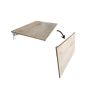 Eezy Fold Down Wall Mounted Study Desk Table 80X50CM - Rustic Wood