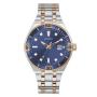 Guess Premier Silver & Rose Gold Date Gents Watch GW0330G3