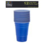 Thingz Large Blue Cups 450ML 12 Piece