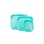 Castalware - Reusable Silicone Food Storage Container Microwave And Dishwasher Safe Leak-free Sandwich Green