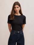 Nina Lace Trim T-Shirt - XL Black