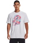 Men's Ua Curry Animated Sketch Short Sleeve - White Sm