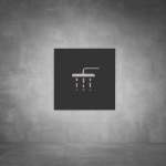 Shower Sign - Black - Powder Coated Aluminum