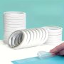 10 Rolls Double-Sided Tape - Waterproof Adhesive Ideal For Plastic Surfaces White Perfect For Office School Projects DIY Scrapbooking Arts & Crafts