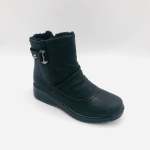Ladies Ankle Boots In Navy & Black - Navy & Black 9