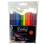 Croxley - Fibre Tip Markers 12 Pack - Factory Plaza
