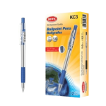 12 Pcs Smooth Glide Blue Ballpoint Pen Set