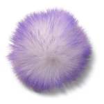 Pink Long Hair Puff Jibbitz - Multi Osfa