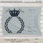 Milestone Blanket Crown Laurel