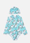 PoP Candy Printed Zip Thru Swimsuit - Blue