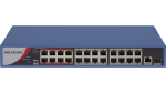 Hikvision DS-3E0326P-E B 24-PORT 100MBPS Long-range Unmanaged Poe Switch