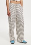 Cotton On Blair Wide Leg Pant - Lorry Stripe cherry Choc