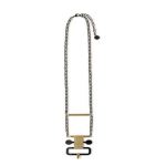 ALESSI Necklace Edone Hypoallergenic Pvd Gold And Black