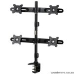 Aavara TC-744-1 Quad Monitor Clamp Mount Open Unit