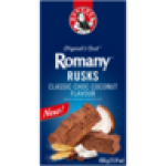 Bakers Romany Classic Choc Coconut Flavour Rusks 450G