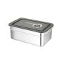 Food Grade 304 Stainless Steel Airtight Food Storage Box With Vent Lid