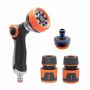 Hose Pipe Spray Gun Set 8 Adjustable Patterns Nozzles High Pressure