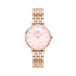 Petite Lumine 5-LINK Pink Mother Of Pearl Rose Gold 28MM Watch