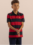 Boys Striped Golfer