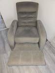 Suede Recliner Arm Chair