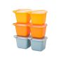 Large Ice Cube Molds With Lids And Popsicle Sticks - Set Of 6