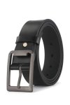 Mens Casual Premium Leather Classic Jeans Formal Belt With Prong Buckle 35MM X 1300MM