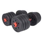Everlast 40KG Vinyl Barbell & Dumbbell Set