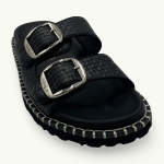 Wesley Leather Sandal - Black - 8