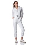 Urban Zip-up Jumpsuit - White - Medium
