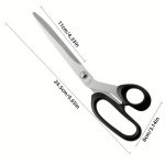 Professional Stainless Steel Tailor's Scissors - Precision Fabric & Needlework Cutting Tool