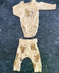 H&m Beige Winnie The Pooh Baby Grow And Pants Newborn
