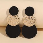 Geometric Round Piece Stud Earrings Color Block Dangle Earrings Vintage Earrings Jewelry Accessories For Women