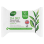 Pure Tea Tree Cleansing Facial Wipes 25 Pack