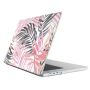 Colorful Leaf Print Pattern Protective Case For Macbook Air M2 2022 - Pink