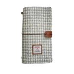 Tailormap Harris Tweed Travel Journal Soft Cover Travelers Notebook - 8.7" X 5.0" Refillable With One Blank Inserts Standard Siz