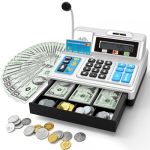 Calculator Cash Register Toy Gift For Kids Age 3 4 5 6 7 8+ Year Old 103 Pcs Pretend Grocery Store Playset With Toy