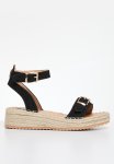 Madison Lettie Espadrille Sandal - Black
