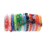 Adjustable Colorful Bell Collar For Dogs And Cats With Paw Print Design - Stylish And Safe Pet Accessory